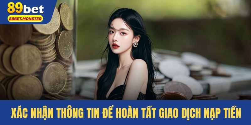 Xác nhận thông tin để hoàn tất giao dịch nạp tiền